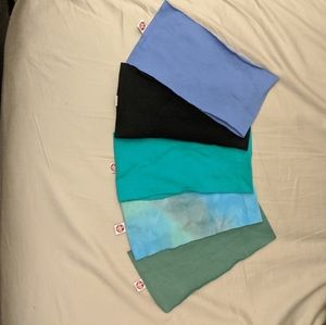Set of 5 unworn Manduka headbands